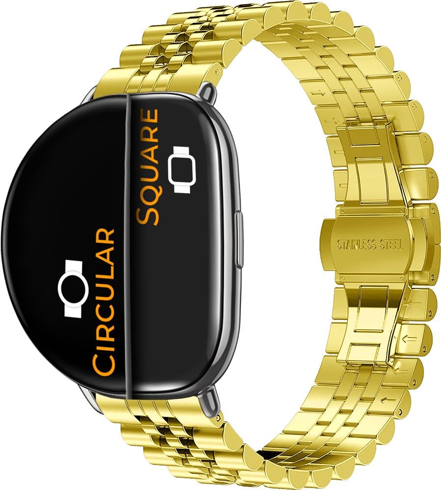 Браслет металлический Stech для ZEPP E Square/Circular Gold (26982-2A)