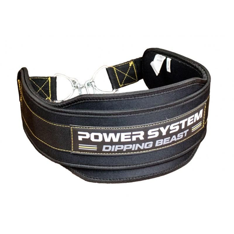 Пояс для отягощений Power System Dipping Beast PS-3860 Black/Yellow