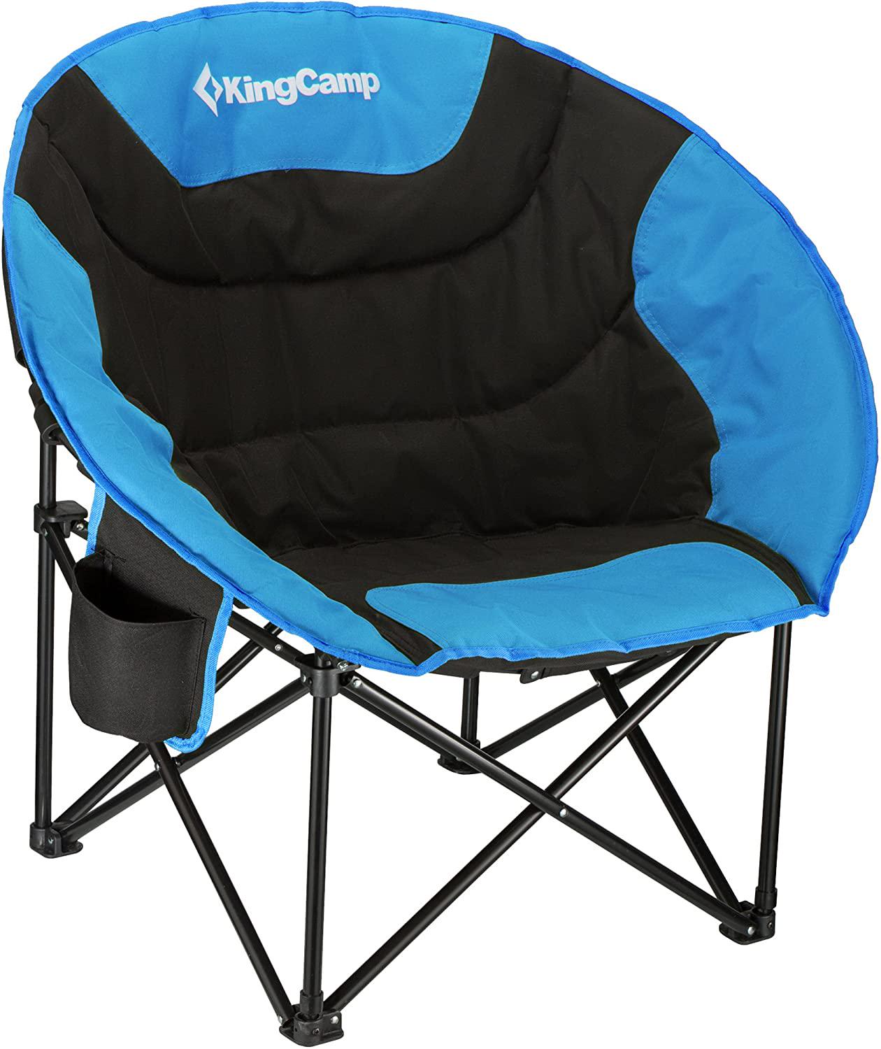 Стілець KingCamp Moon Leisure Chair Black/Blue (1026-KC3816 Black/Blue)