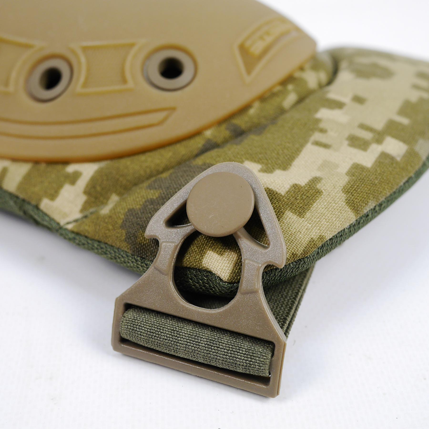 Наколінники військові захисні/ударостійкі/швидкознімні Піксель - фото 5