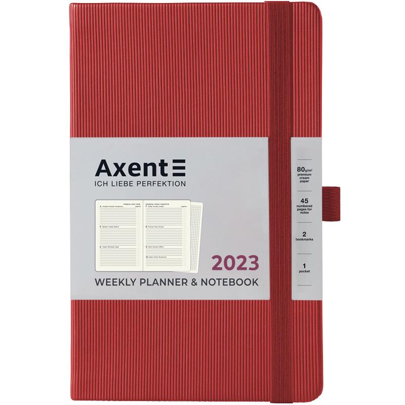 Еженедельник Axent Partner Lines 125x195 мм 96 листов Красный (8515 23 05 A) Еженедельник Axent Partner Lines 125x195 мм 96 листов Красный (8515 23 05 A)