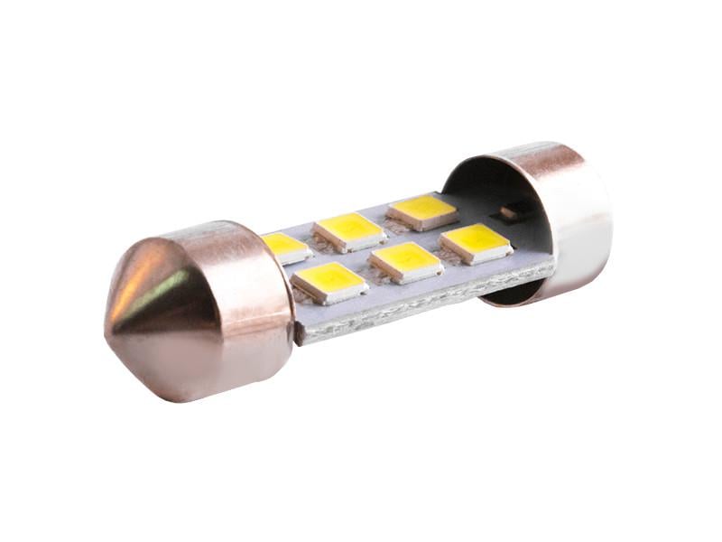 Автолампа світлодіодна C5W SV8,5 12 В 36 мм SMD2835-6led Білий (2758) Автолампа світлодіодна C5W SV8,5 12 В 36 мм SMD2835-6led Білий (2758)