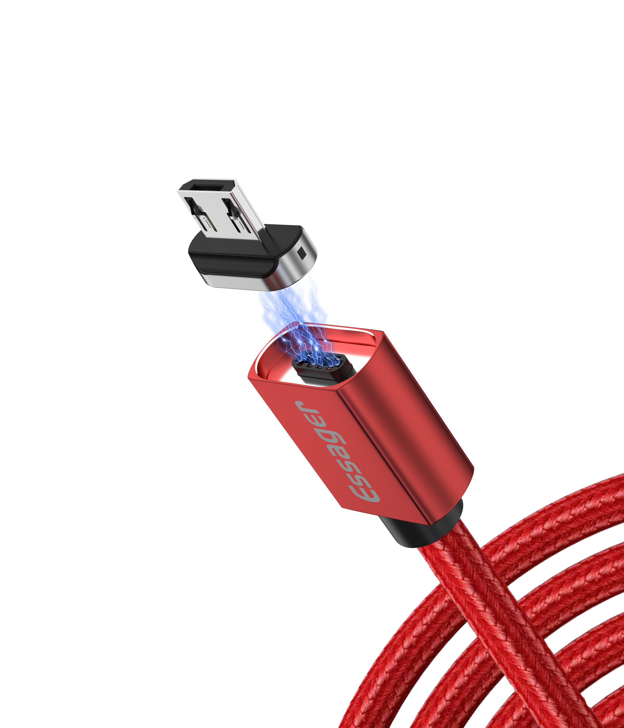 Кабель магнітний Essager micro USB 1 м Червоний (E1120)