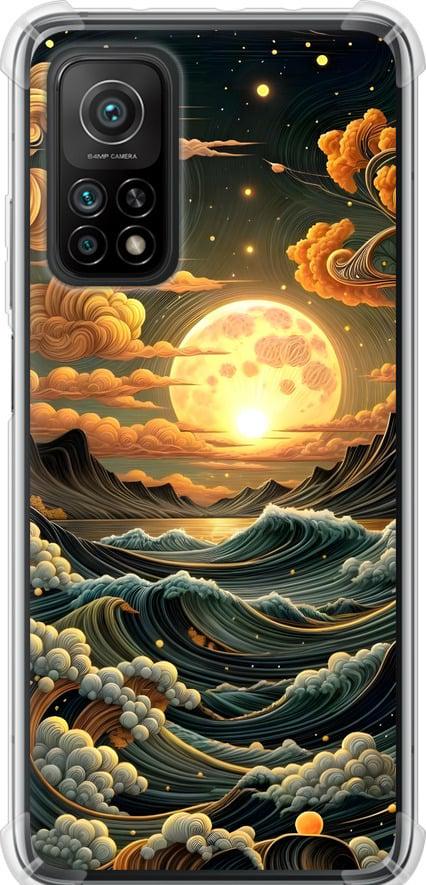 Чехол на Xiaomi Mi 10T Арт волны (6332sp-2096-42517)