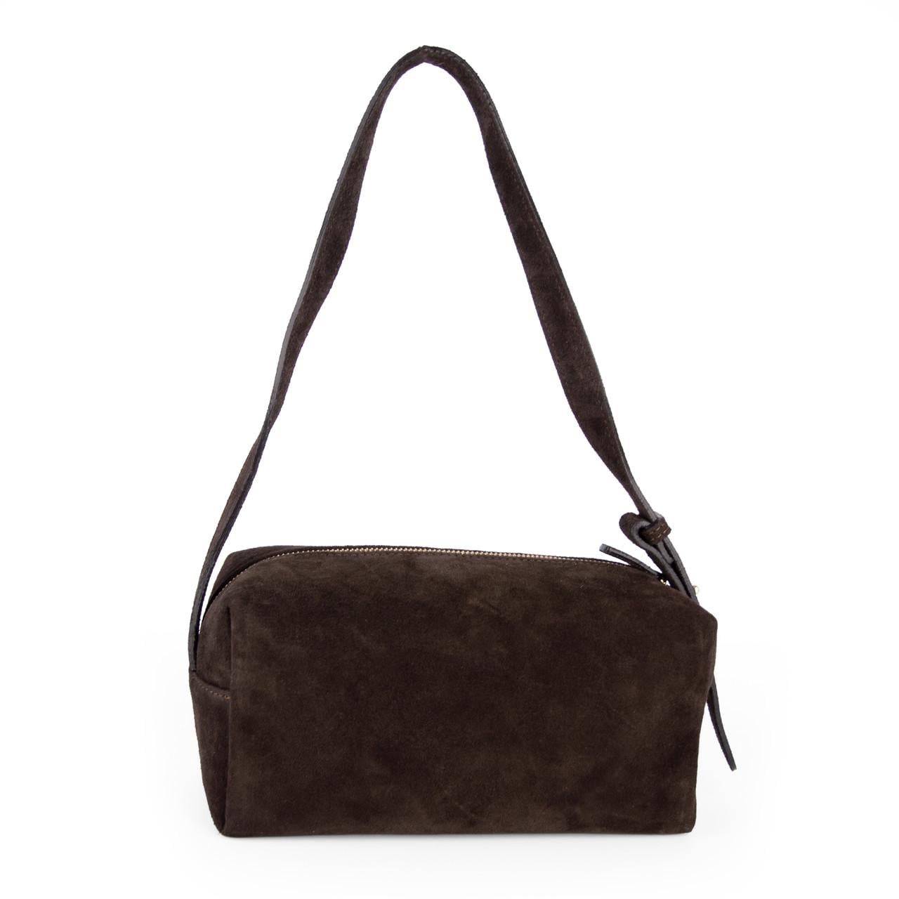 Сумка багет женская замшевая Virginia Conti 04198 Шоколадный (2941659745)