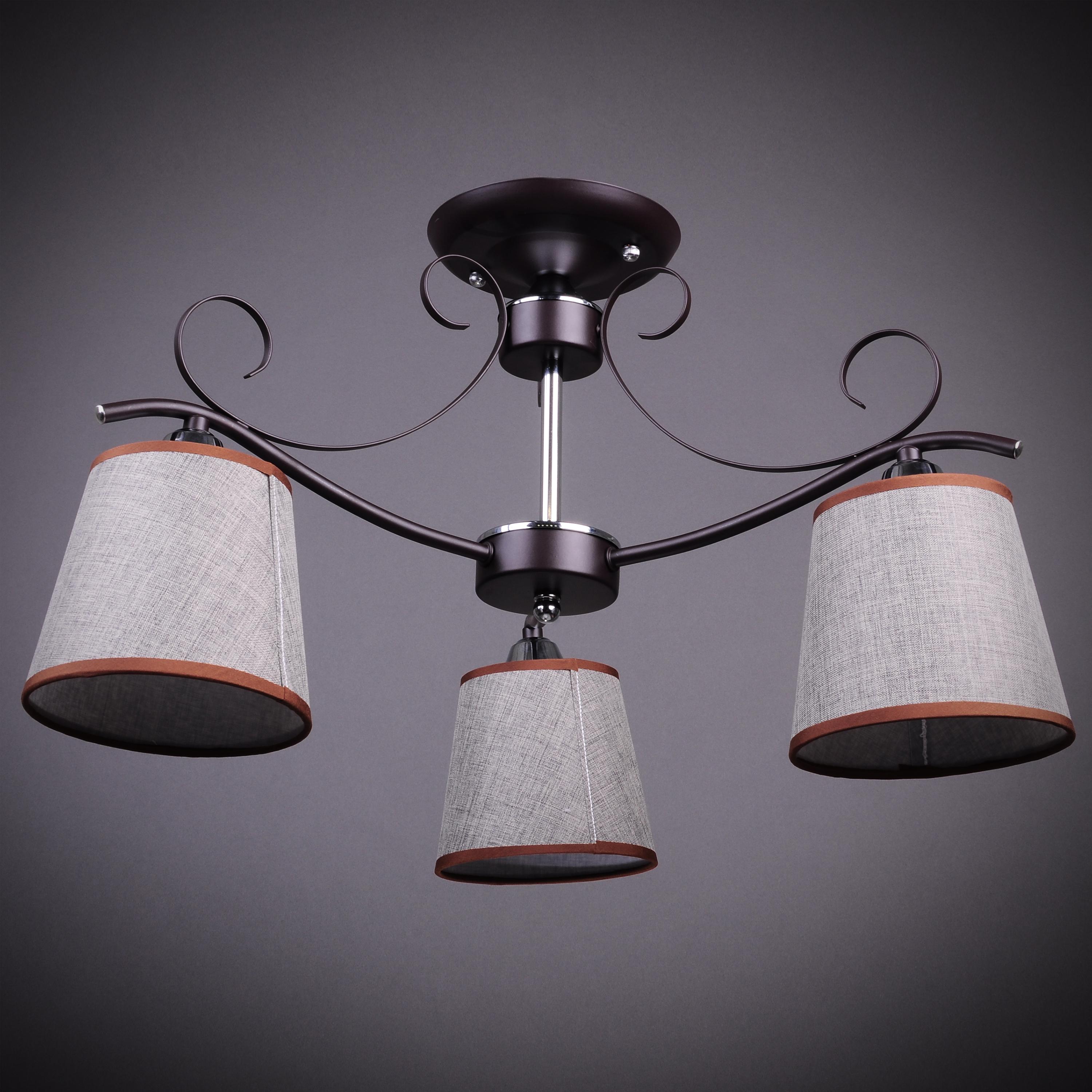 Люстра потолочная Light House DL-17233/3 BN Коричневый Люстра потолочная Light House DL-17233/3 BN Коричневый