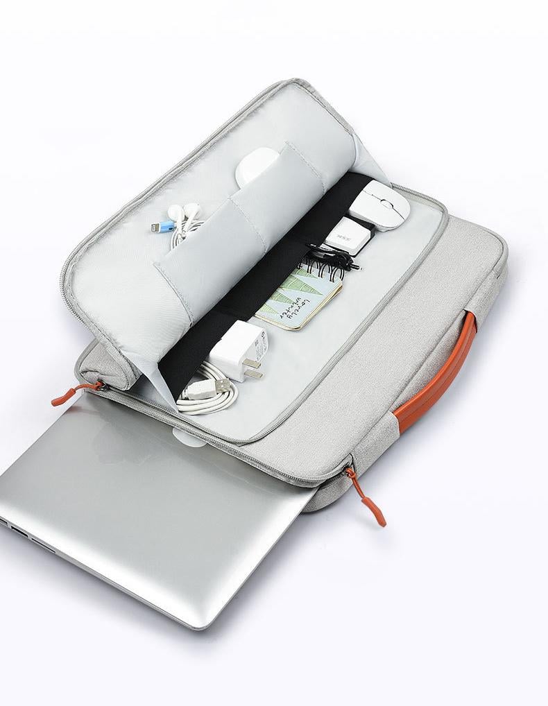 Сумка-чехол для ноутбука Asus или документов противоударная 16" Серый (IBN046S3) - фото 4