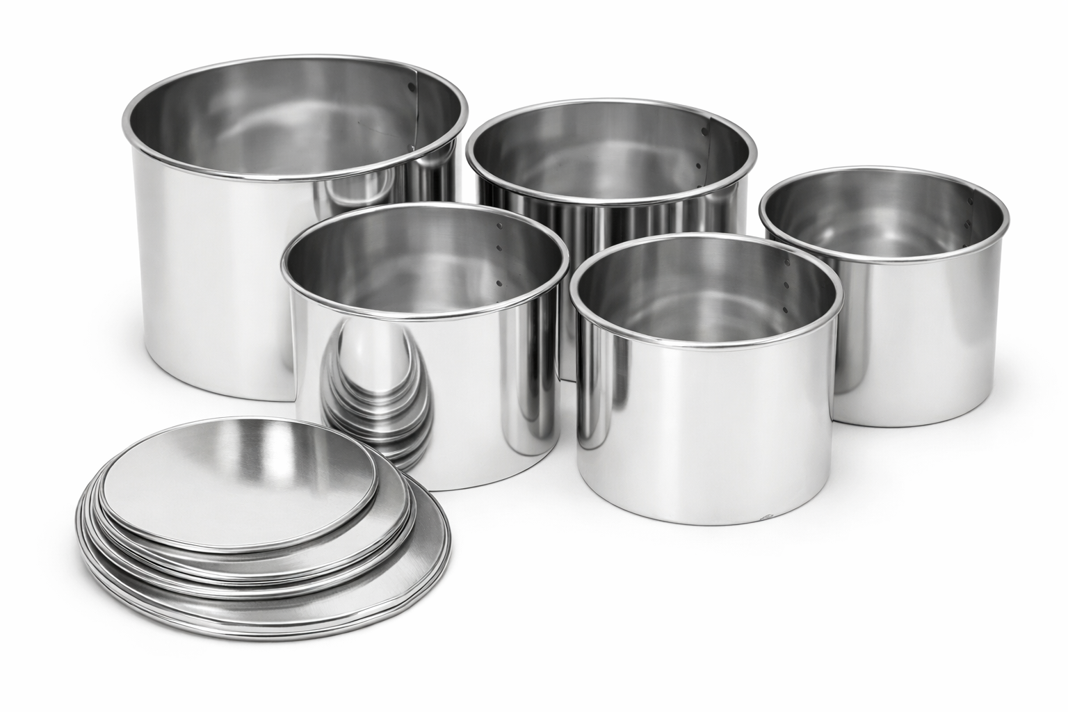 Форма для выпечки кулича со съемным дном 5 шт. (4222)