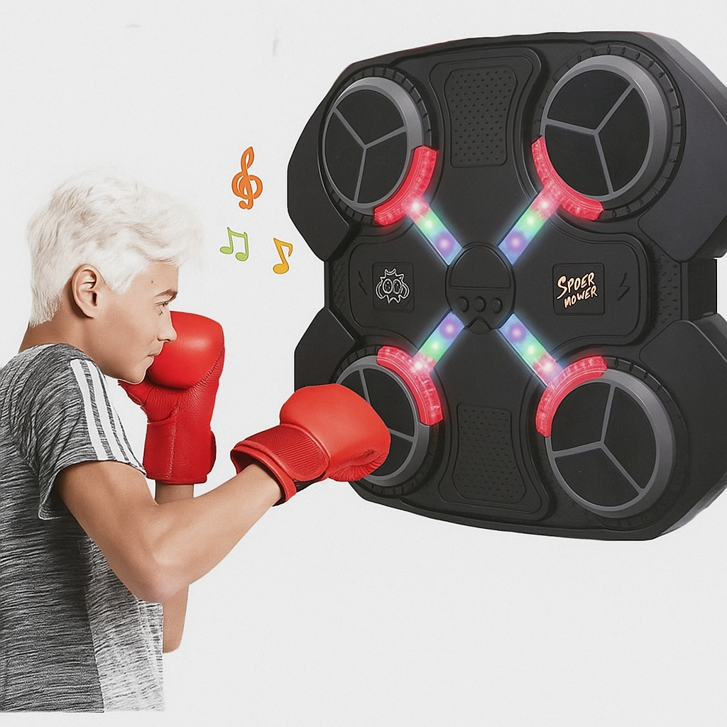 Груша боксерська 4 цілі зі світловими та звуковими ефектами з рукавичками на акумуляторі - фото 3 Груша боксерська 4 цілі зі світловими та звуковими ефектами з рукавичками на акумуляторі - фото 3