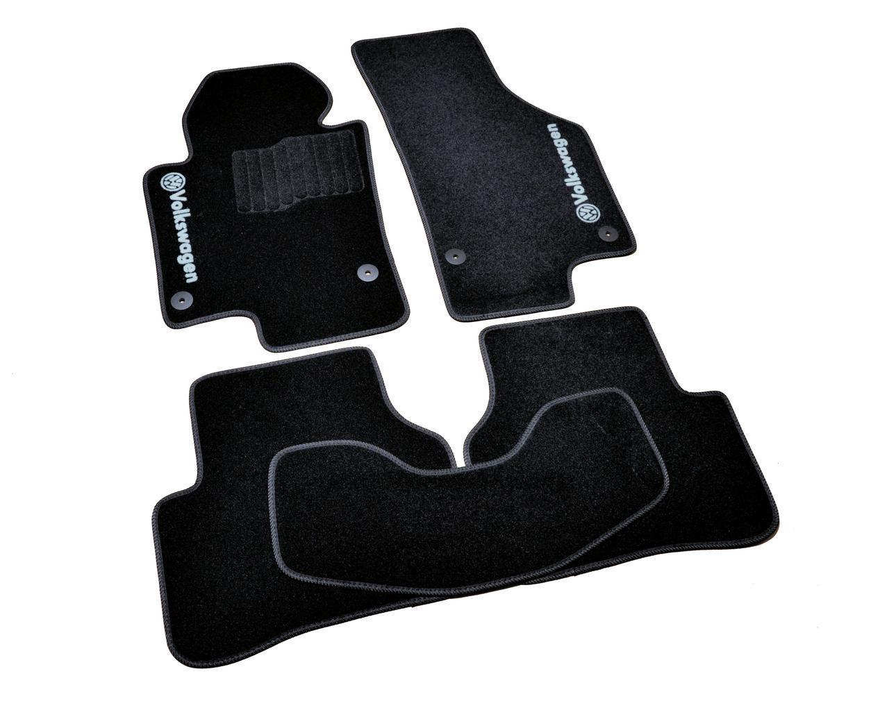Килимки в салон ворсові для Volkswagen Passat B6 B7 2005-2014 5 шт.Чорний (1398312986)