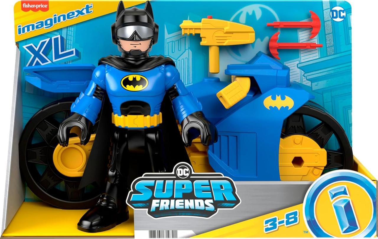 Ігровий набір Бетмен Fisher-Price Imaginext DC Batcyle XL&Batman HNM32 (2331936880)