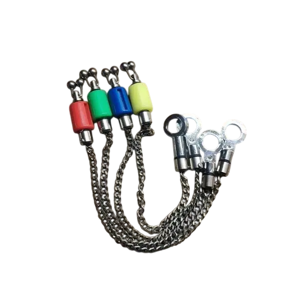 Набор свингеров поклевки на цепочке Mini Hanger Kit 4 шт. Синий/Желтый/Красный/Зеленый (32201853)