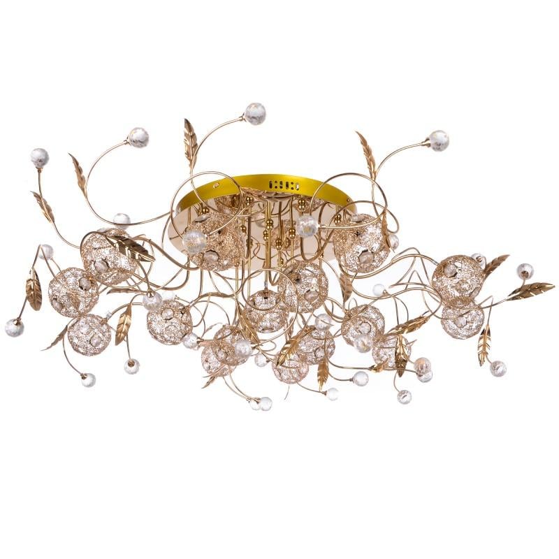 Люстра потолочная галогенная Brille BKL-709S/16 G