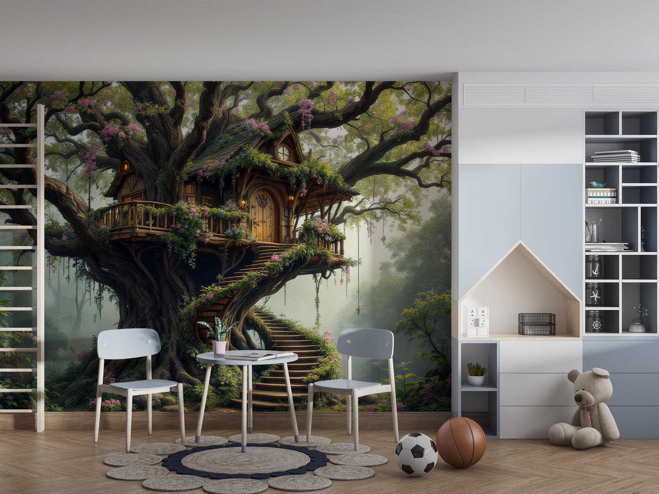 Фотообои флизелиновые Upstream Дом на дереве 180х120 см (S5KID-078/2) - фото 2