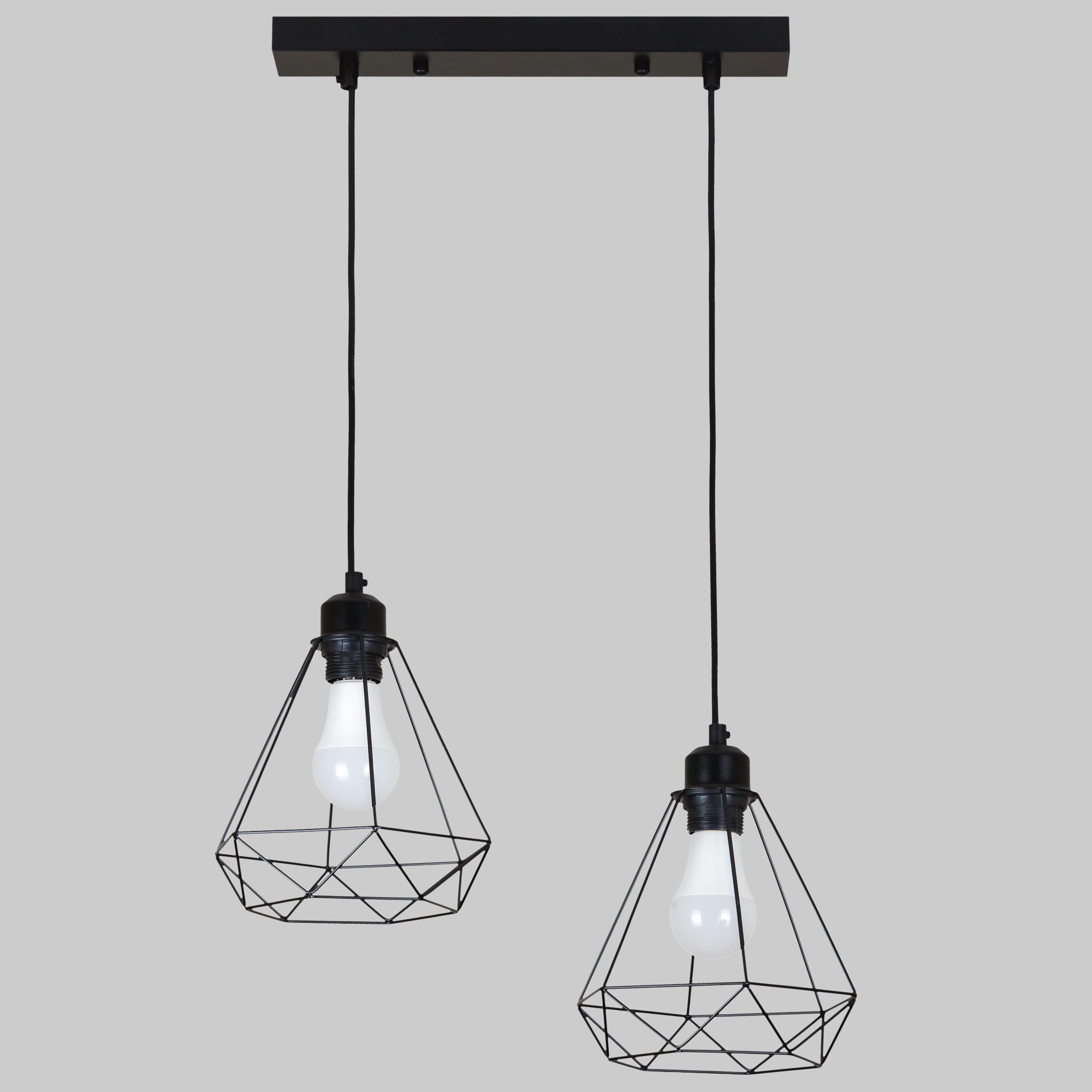 Люстра 52-2019F-2 Modern Loft Light 350 мм Black (52-2019F-2 BK+BK (350)