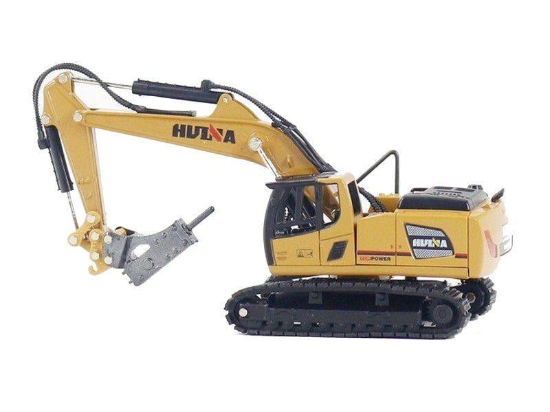 Машинка-экскаватор Hui Na Toys металлический с отбойником (1811)