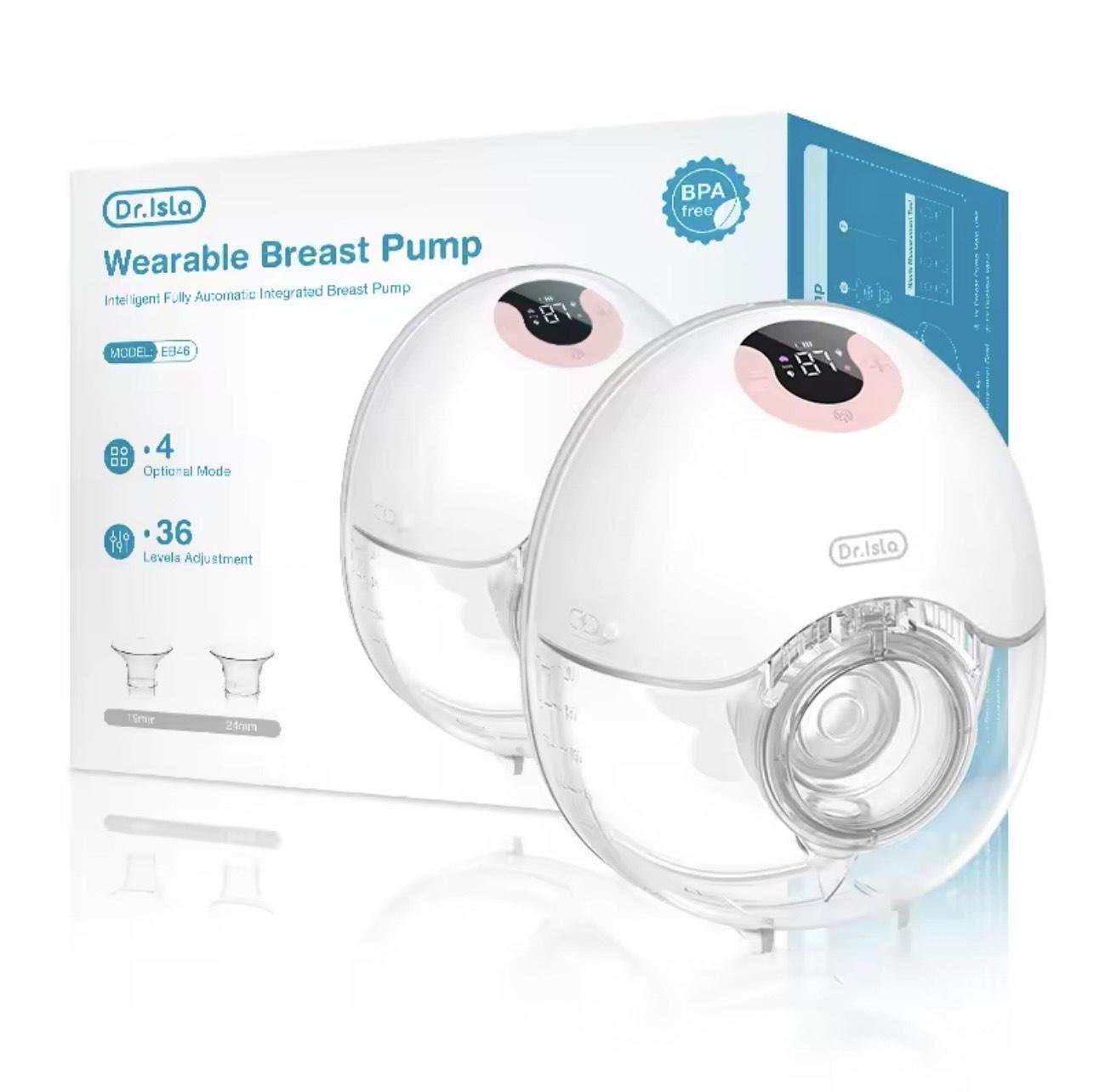 Молокоотсос электрический Dr. Isla с функцией массажа Розовый (28144742)