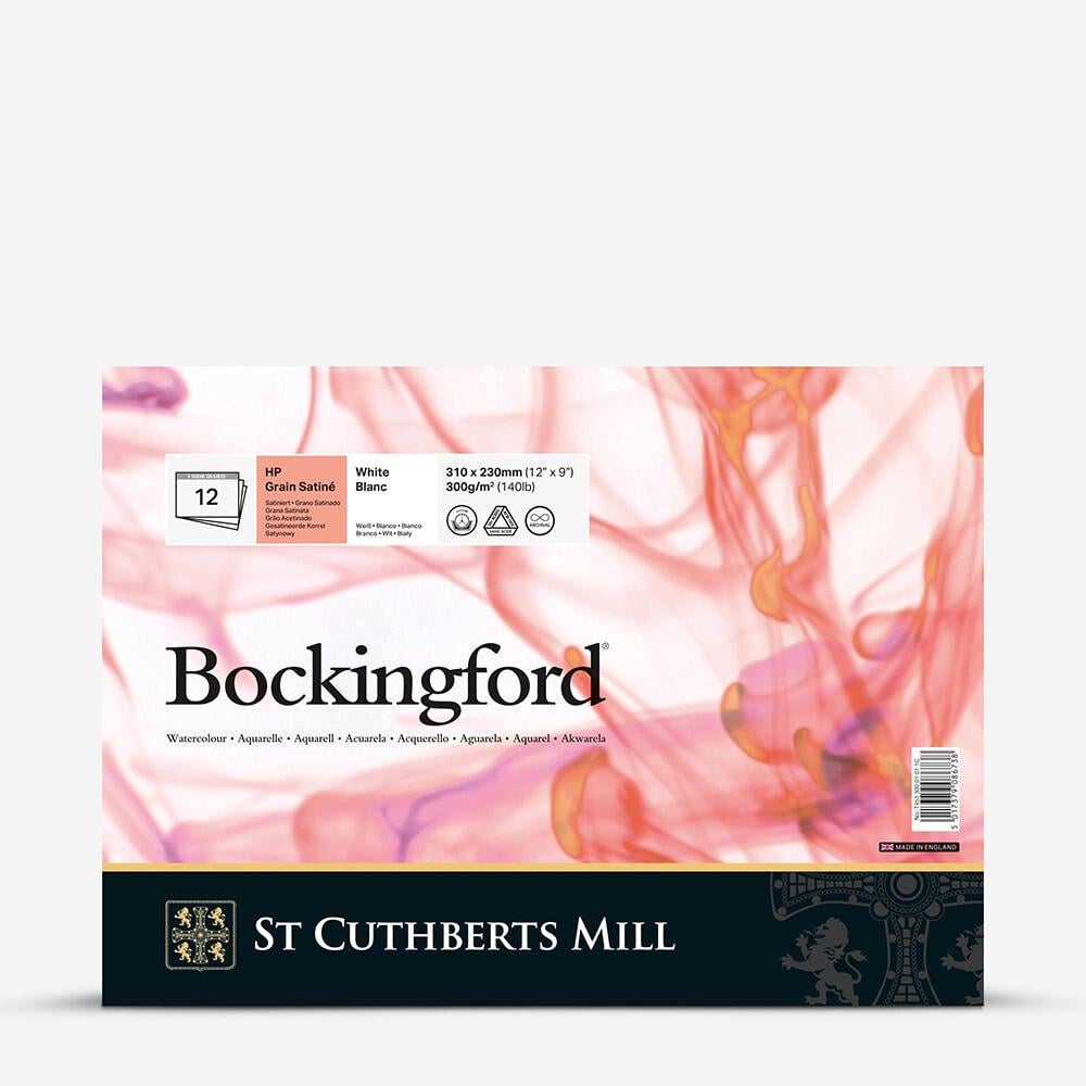 Альбом для акварели Bockingford Hot Pressed хлопок 300 г/кв. м 12 л. 31x23 см Белый (T45330001011C)