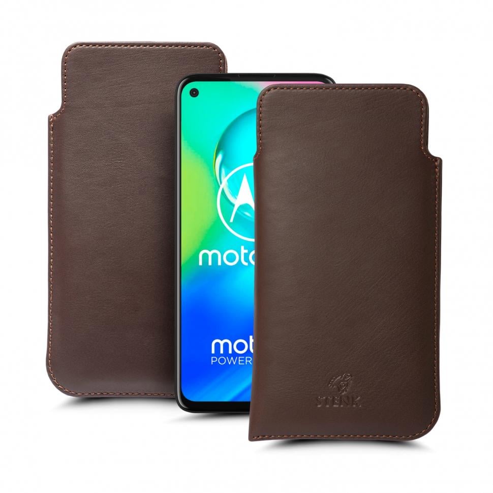 Футляр Stenk Elegance для Motorola Moto G8 Power Коричневый (66102)