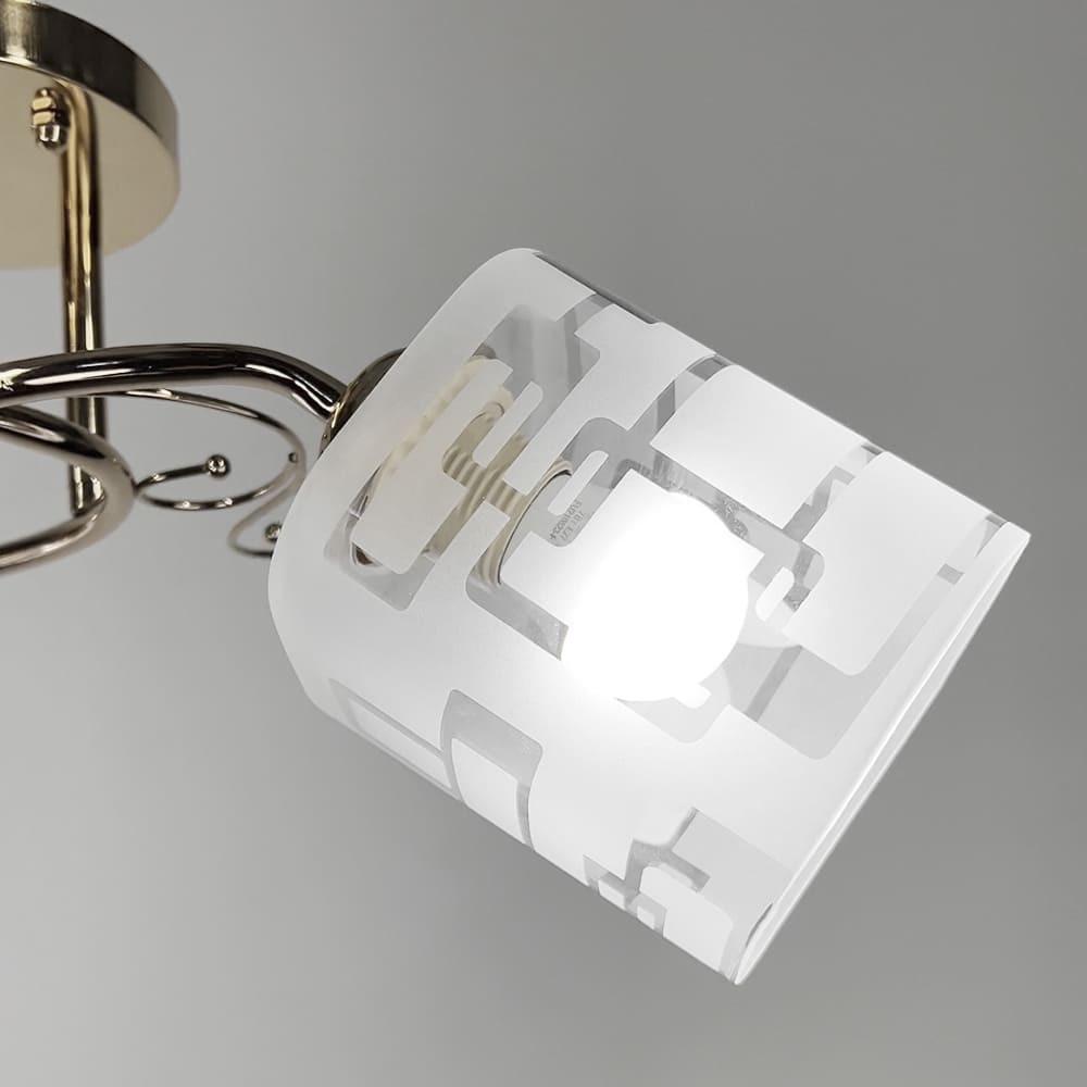 Люстра на 5 плафонів Ø 58 см Золотий (2286/5B FGD) - фото 3