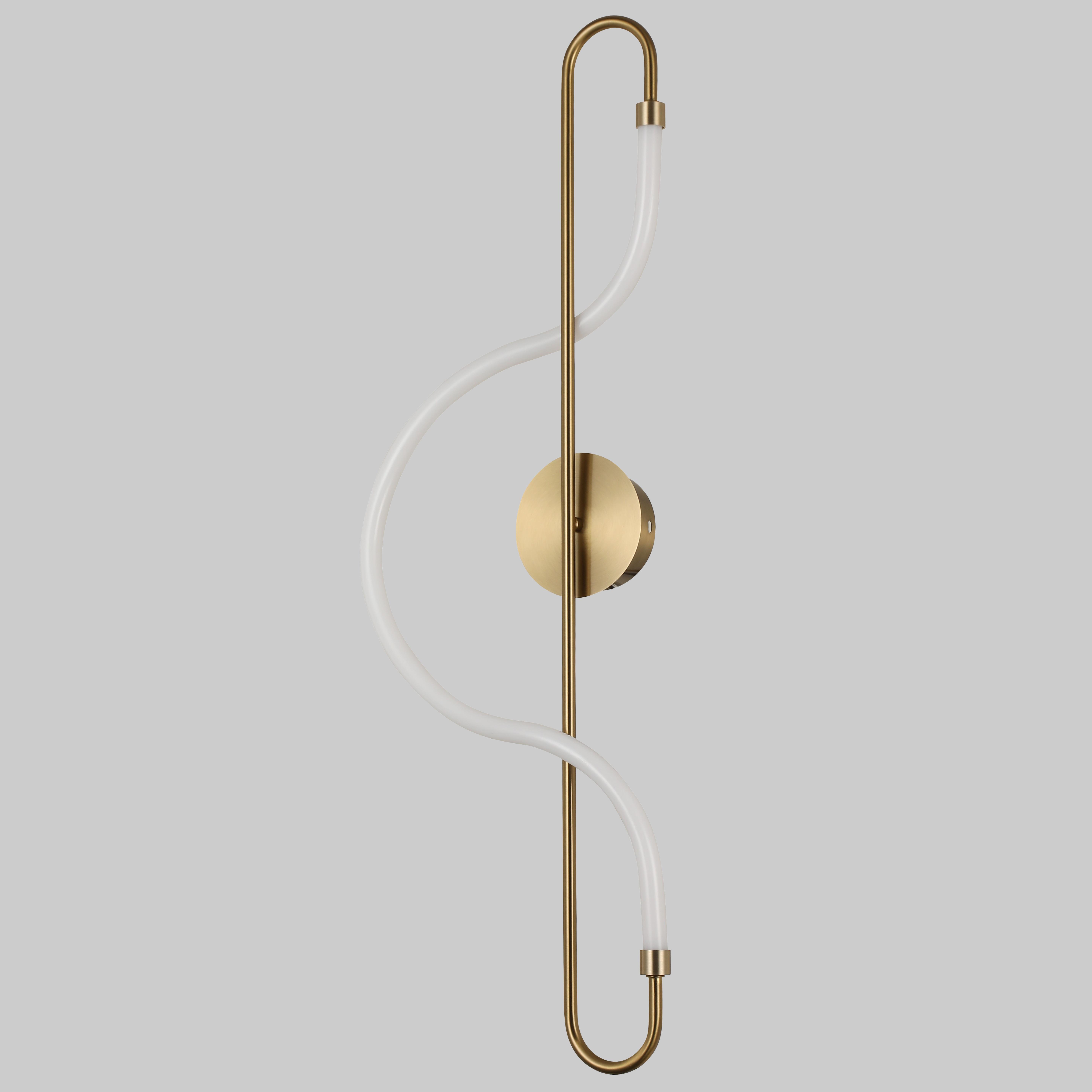 Светильник/бра настенный в стиле арт-деко 84 см Бронзовый (86-AM3103 (840) AB)