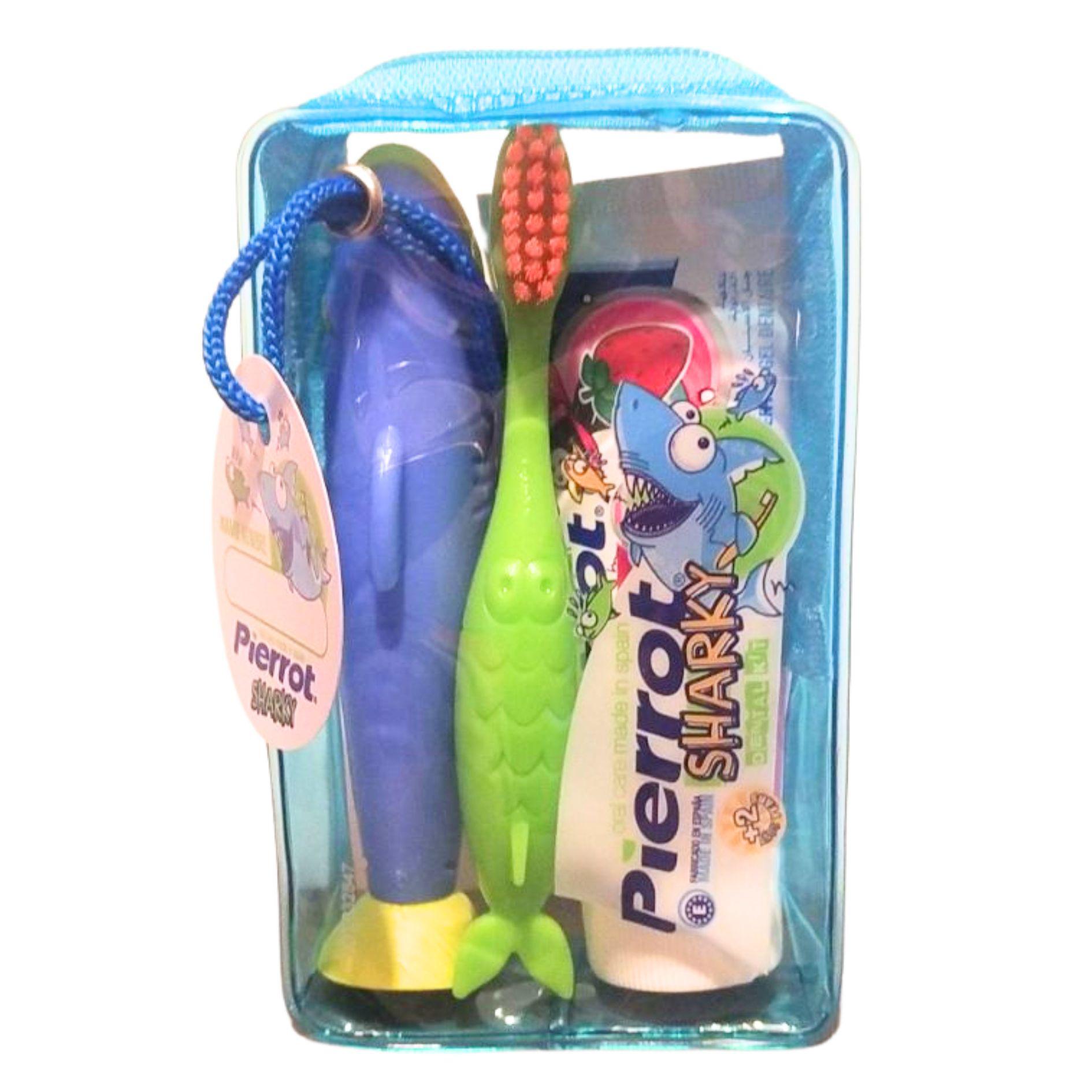 Набор детский детский для ухода за зубами акула Голубой