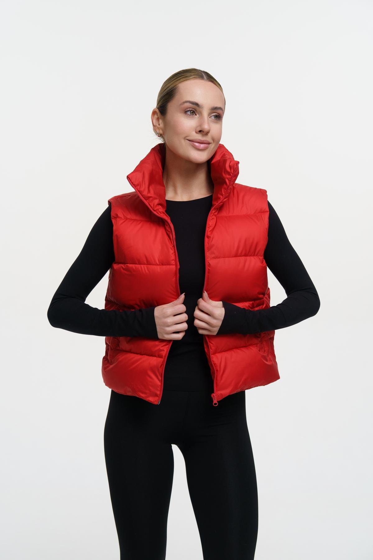 Жилетка жіноча укорочена Intruder Lola з утепленням M-L Червоний (1343916509/3/2)