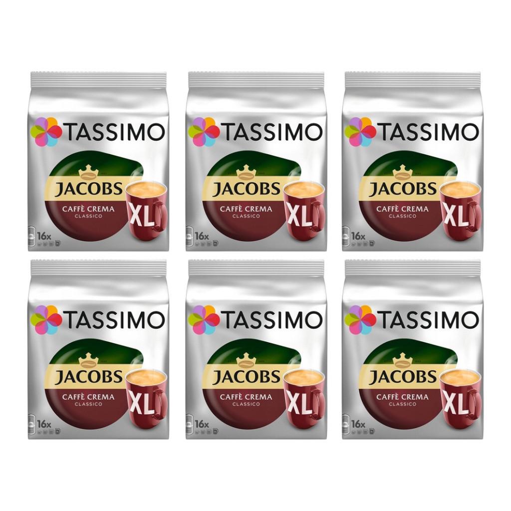 Набор кофе в капсулах Jacobs Tassimo Caffe Crema Classico XL 96 капсул