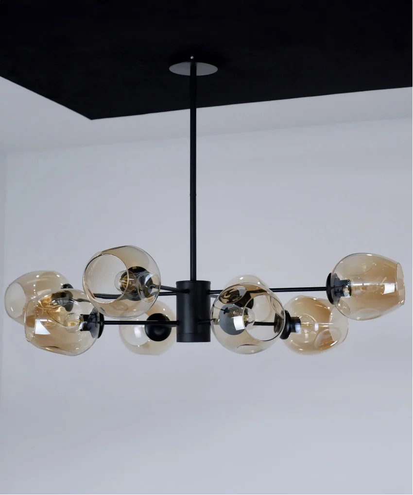 Підвісний світильник SOLEDESIGN Stella Florets Small E27 40W Чорний (SDLC-00102)