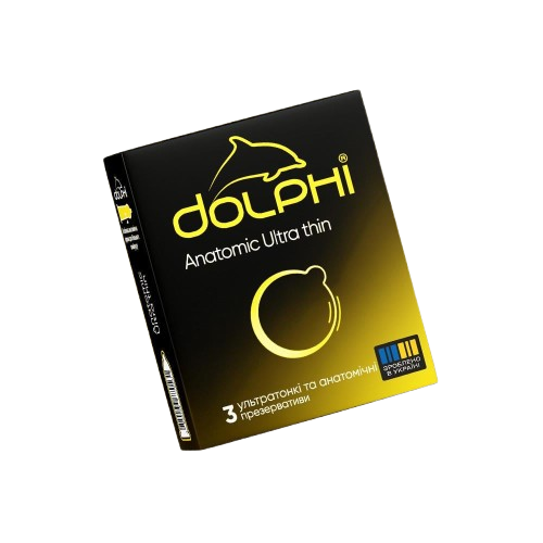 Презервативы Dolphi Anatomic Ultra Thin анатомичные ультратонкие 3 шт.