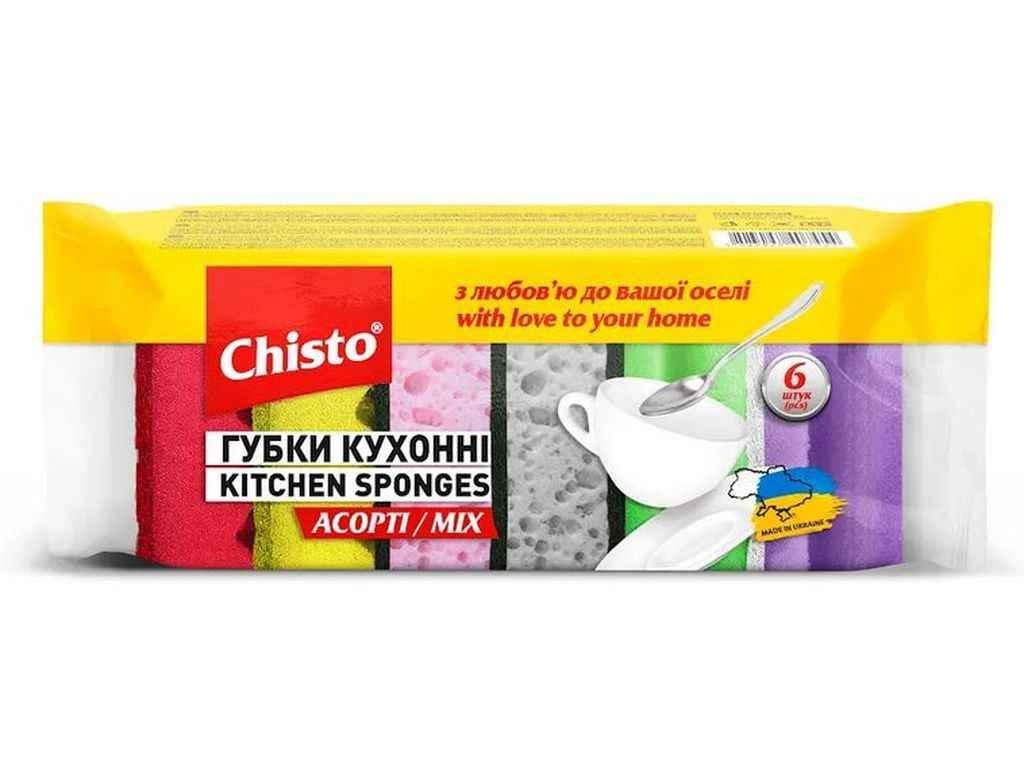 Губка кухонная Chisto Ассорти 6 шт. (881291)