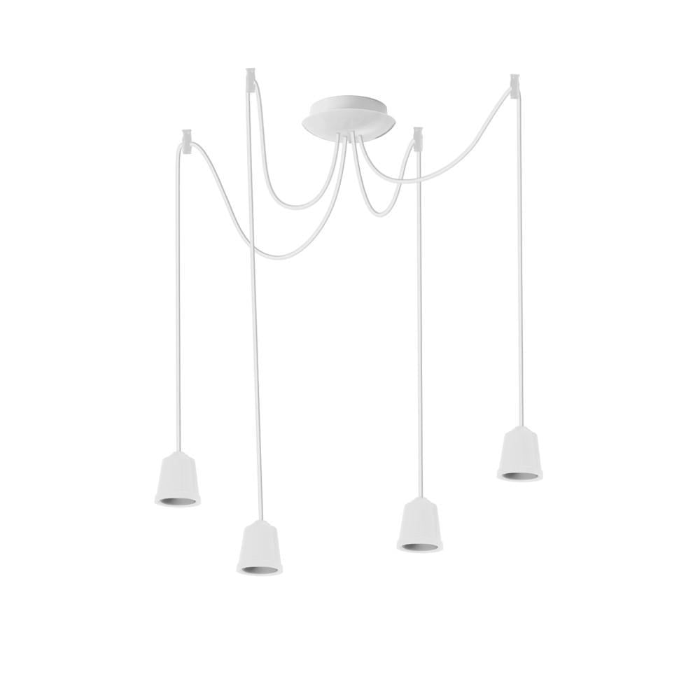 Підвісний світильник ERKA 424 стельовий 4xЕ27 2 м Білий (27550243) Підвісний світильник ERKA 424 стельовий 4xЕ27 2 м Білий (27550243)