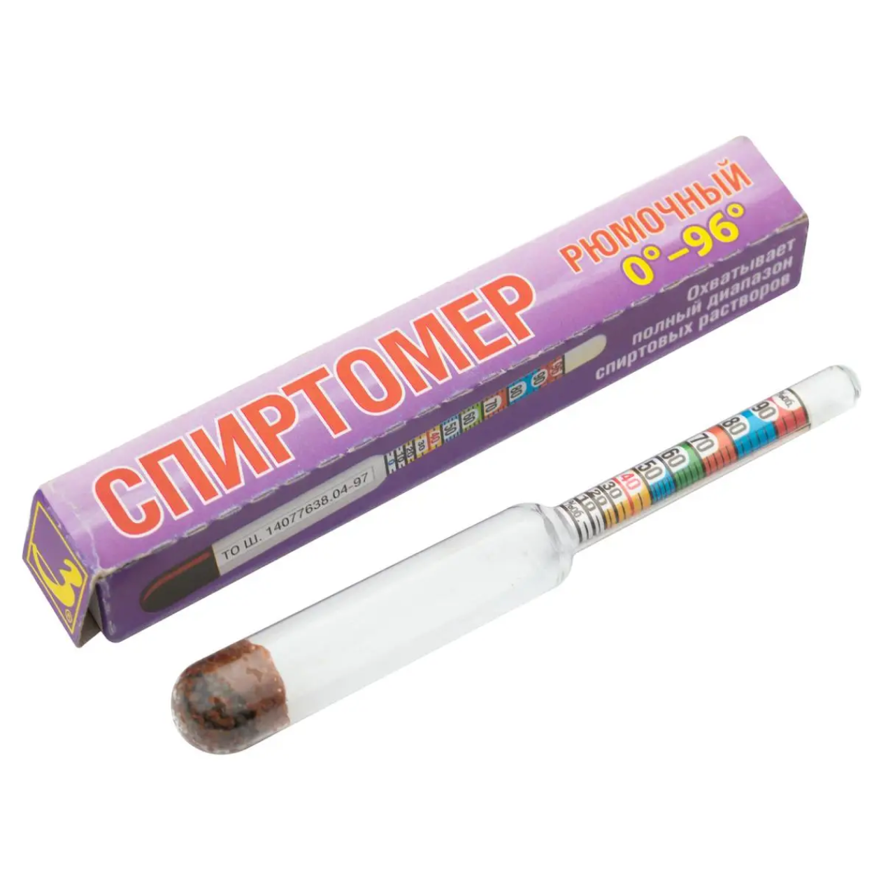 Спиртометр ШаКриЗ 0-96 рюмочный (32654)