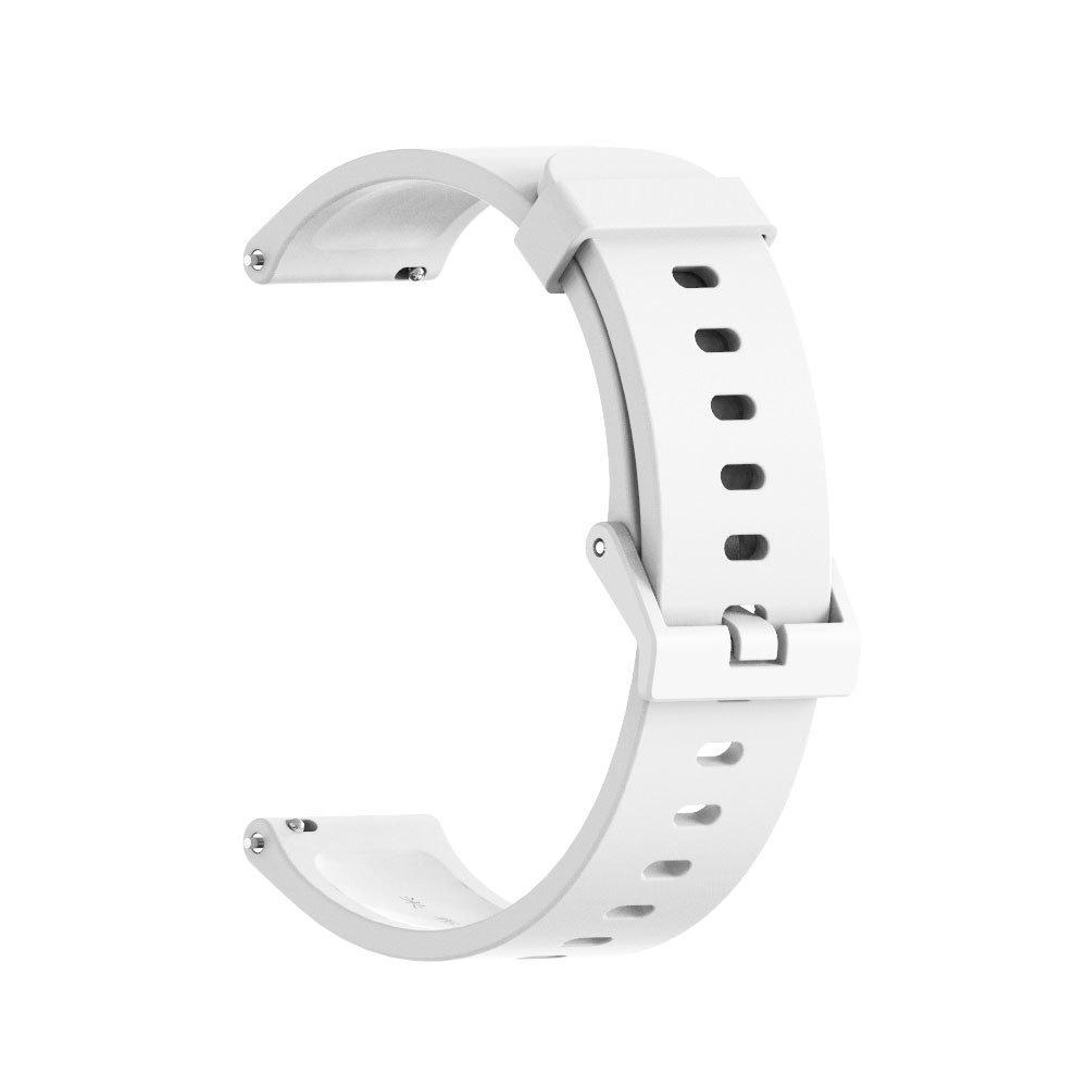 Ремінець для смарт-годиників MiJobs Light силіконовий для Amazfit Bip Lite S U 20 мм Білий (1870P)