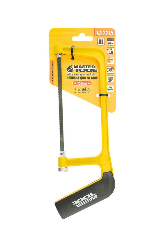 Ножівка по металу MasterTool 150 мм алюмінієва рукоятка з покриттям TPR flex полотно 12,5 мм 24TPI (14-2215) - фото 4