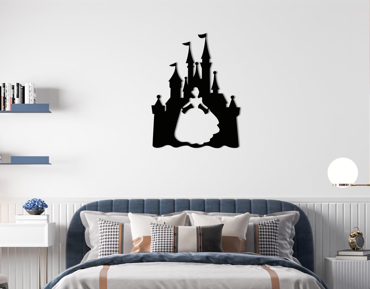 Декоративне панно на стіну Upwood Decor Disney Princess 91х70 см Black (1570592937)