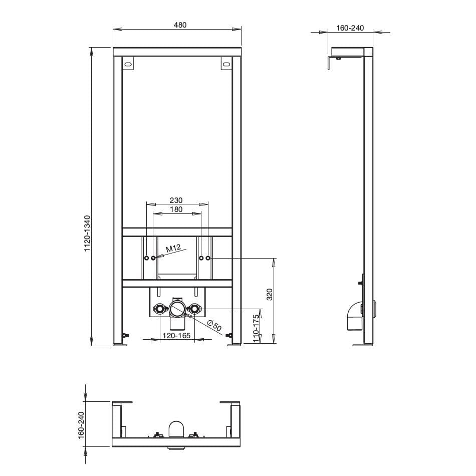 Інсталяційна система для біде ROCA PRO A890071000 (82587) - фото 2