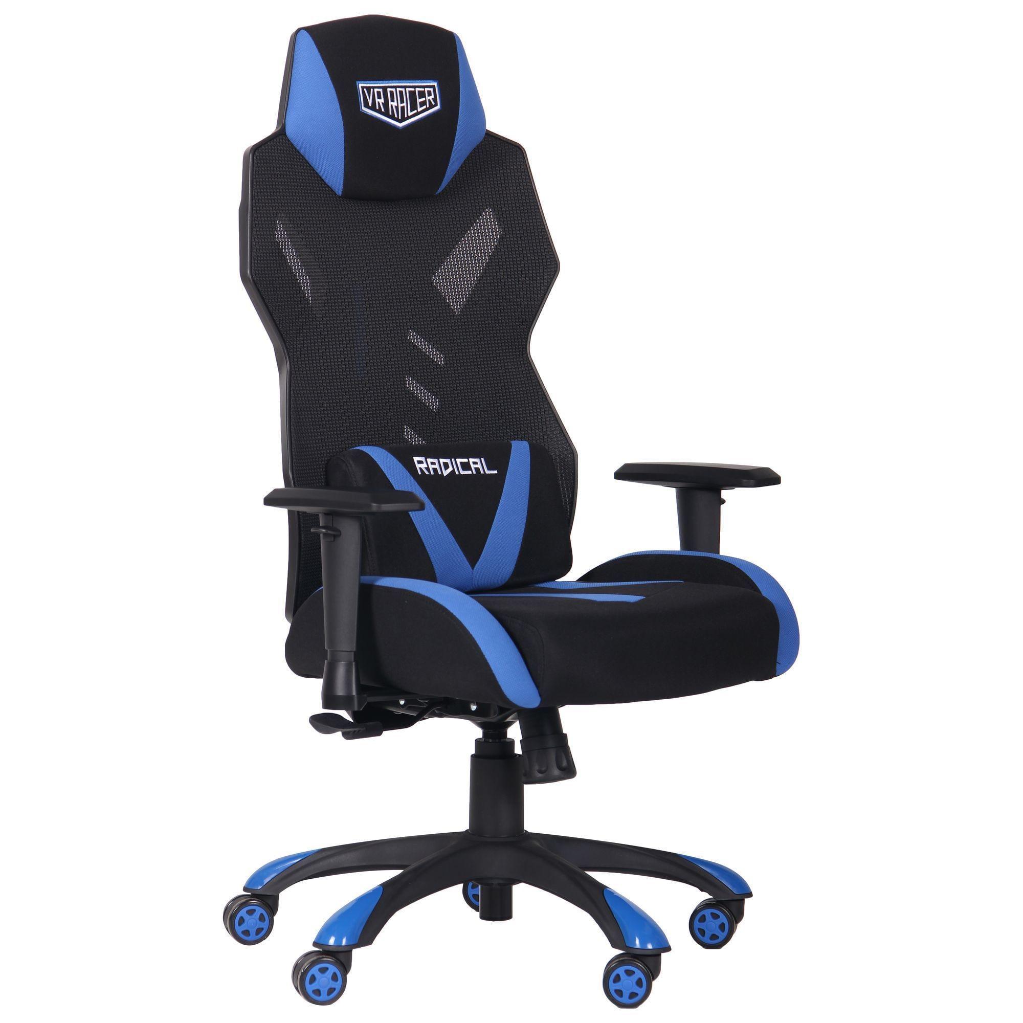 Кресло геймерское AMF Holding VR Racer Radical Krios 1190+100х680х660 Черный/Синий