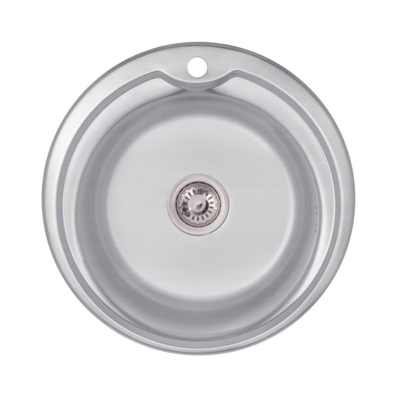Мойка для кухни Lidz 510-D Decor 0,6 мм (LIDZ510D06DEC)