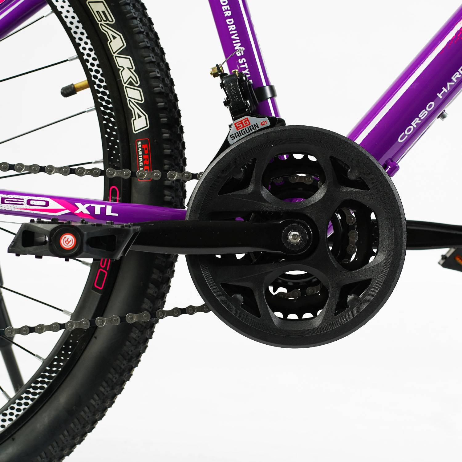 ᐉ Велосипед спортивный Corso KLEO 26" 21 скорость стальная рама 15 ...