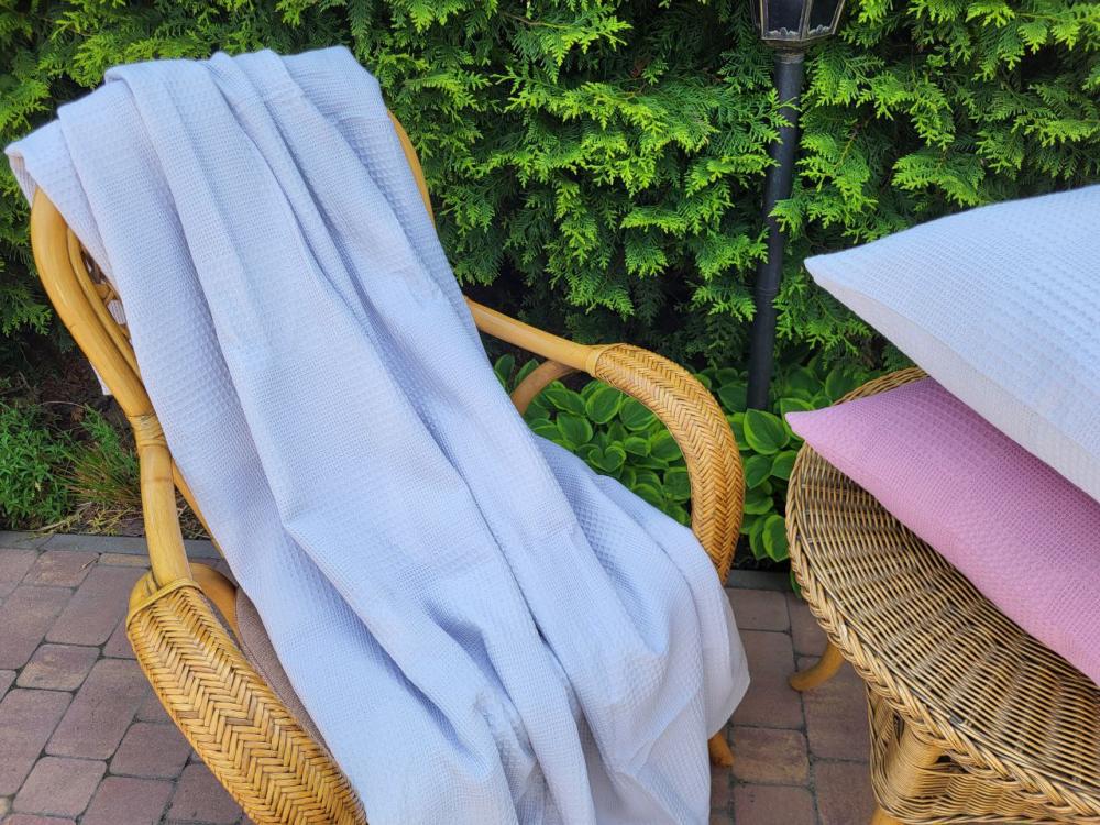 Покрывало Пике Вафелька 160x220 см Светло-серый (11193) - фото 7 Покрывало Пике Вафелька 160x220 см Светло-серый (11193) - фото 7