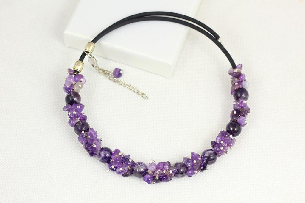 Чокер с аметистом 46 см (28725512) Чокер с аметистом 46 см (28725512)
