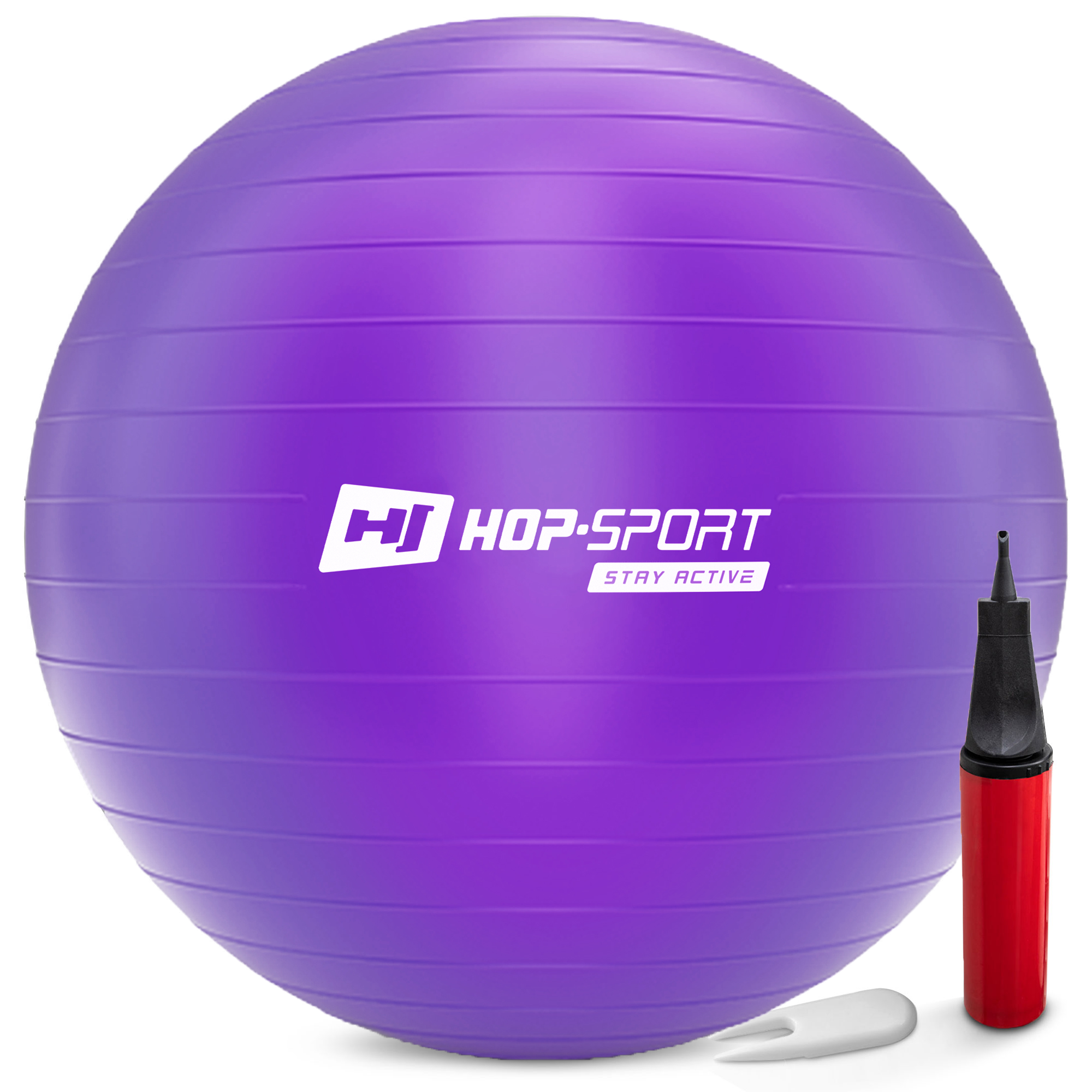 Фитбол Hop-Sport 85 см + насос Фиолетовый (2190) Фитбол Hop-Sport 85 см + насос Фиолетовый (2190)