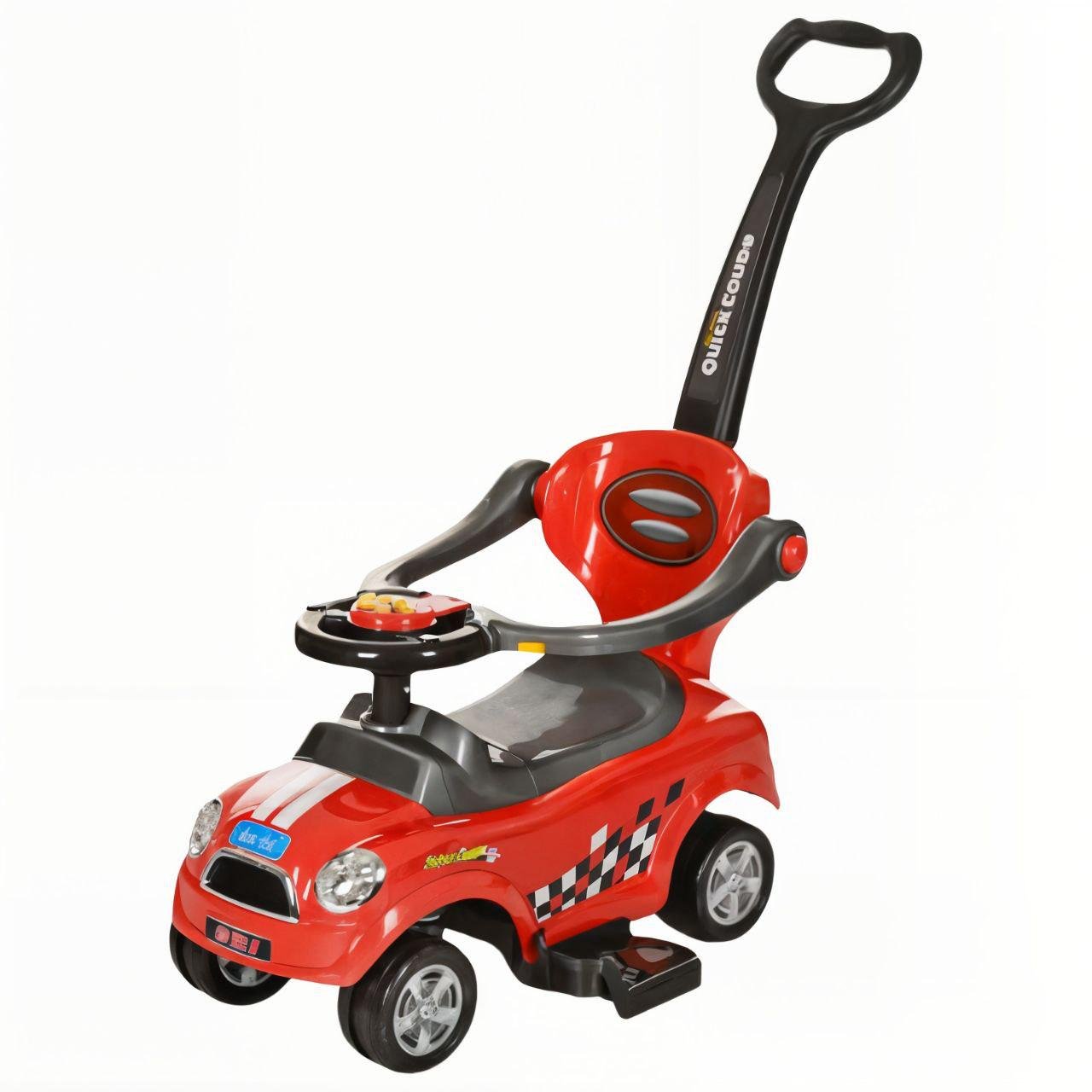 Каталка-толокар BAMBI Z 321-3 с родительской ручкой музыка/багажник/подставка для ног Красный (32467390) Каталка-толокар BAMBI Z 321-3 с родительской ручкой музыка/багажник/подставка для ног Красный (32467390)