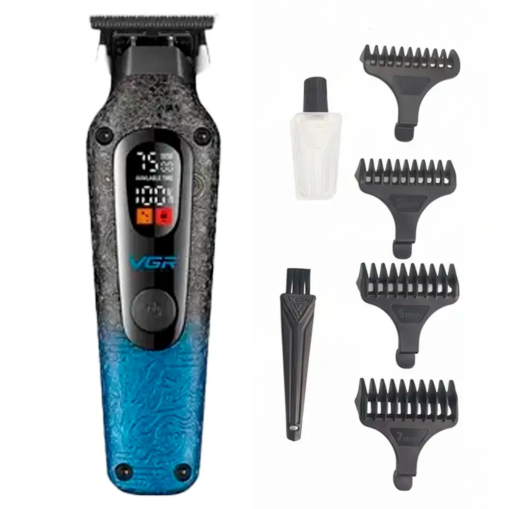 Машинка для стрижки аккумуляторная VGR V-879T Blue