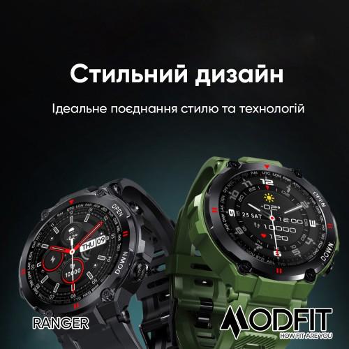 Смарт-часы Modfit Ranger All Black - фото 20