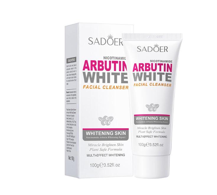 Пінка для обличчя відбілююча Sadoer Niacinamide Arbutin White 100 г (2135774771)