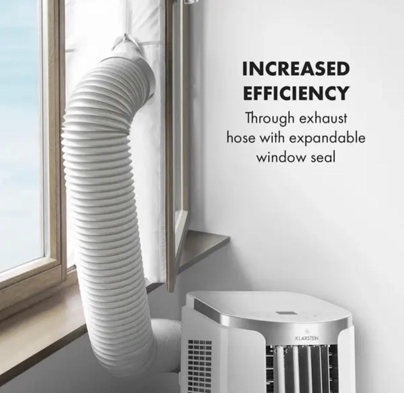 Кондиціонер мобільний KLARSTEIN Breeze 9 4в1 9000 БТЕ 2,6 кВт 44 м2 Білий (10029704) - фото 5 Кондиціонер мобільний KLARSTEIN Breeze 9 4в1 9000 БТЕ 2,6 кВт 44 м2 Білий (10029704) - фото 5