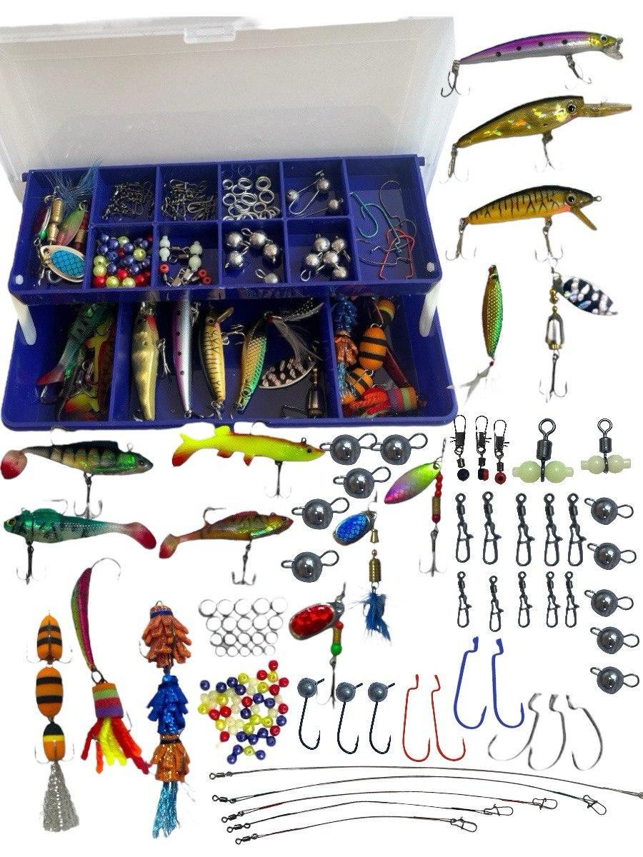 Снасти рыболовные на хищную рыбу Boya By в 2-х ярусной коробке 210х100х50 мм (2227344895) - фото 2 Снасти рыболовные на хищную рыбу Boya By в 2-х ярусной коробке 210х100х50 мм (2227344895) - фото 2