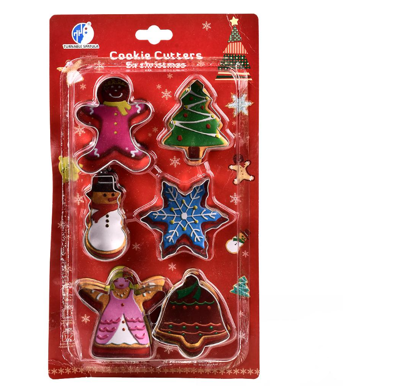 Формочки кондитерские для теста и печенья Merry Christmas 6 шт. 17х30 см (R90198)
